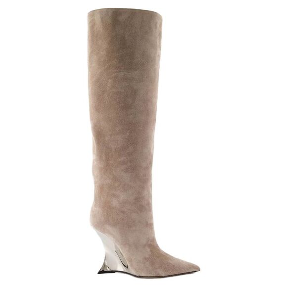 Paris Texas Shoes - Nina Boots - Paris Texas - Leather - Beige
